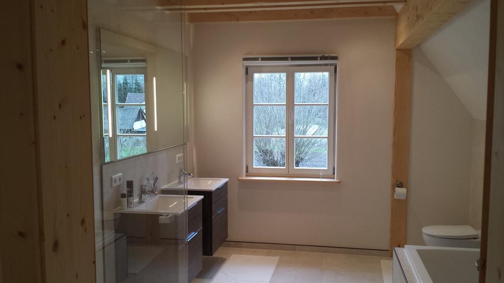 Exklusives Holzhaus Villa Burg  Ruang foto
